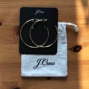 NWOT JCREW gold hoop earrings
